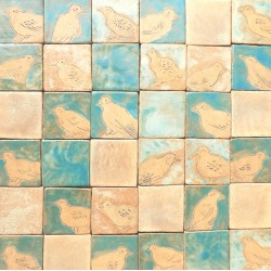 Maltese birds tiles