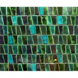 Mosaik aus Grün und Türkis