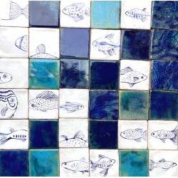 Aquarium fish tiles