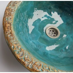 Rustic Turquoise washbasin
