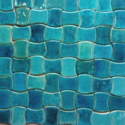 Mosaic turquoise corset