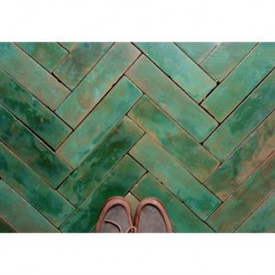 tiles green floor